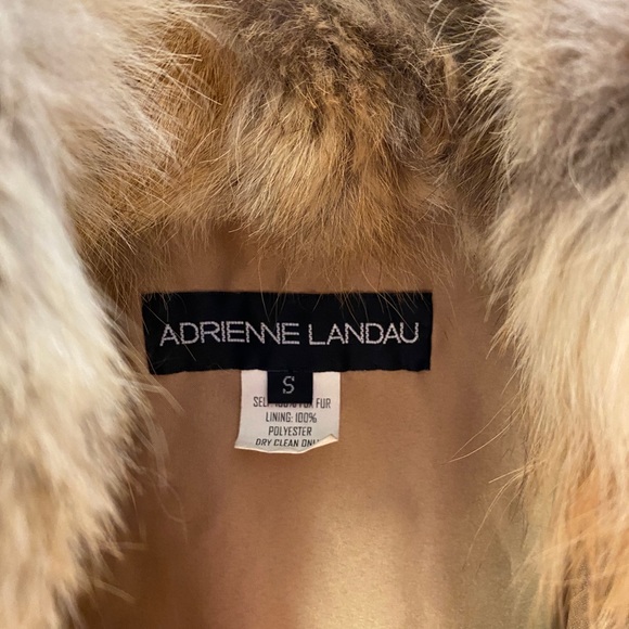 NWOT Fox Fur ADRIENNE LANDAU Textured Vest - Picture 7 of 8